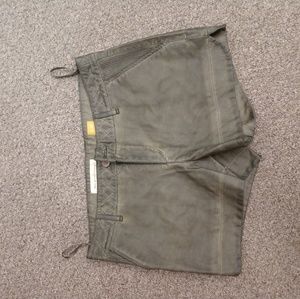 Anthropologie Green Pleather Shorts NWOT Medium